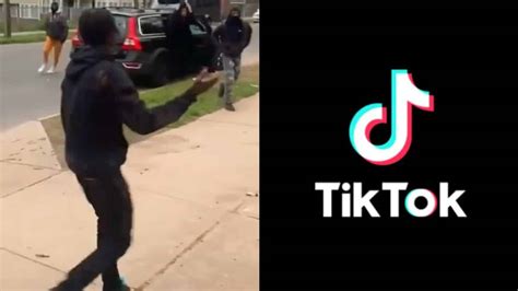 4v1 viral|4v1 fight goes viral on TikTok: Man injured in brawl caught.
